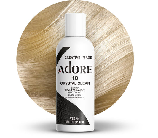 Adore Semi Permanent Hair Dye Crystal Clear #10 4oz