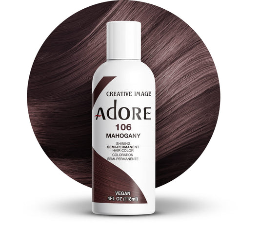 Adore Semi Permanent Hair Dye Mahogany #106 4oz