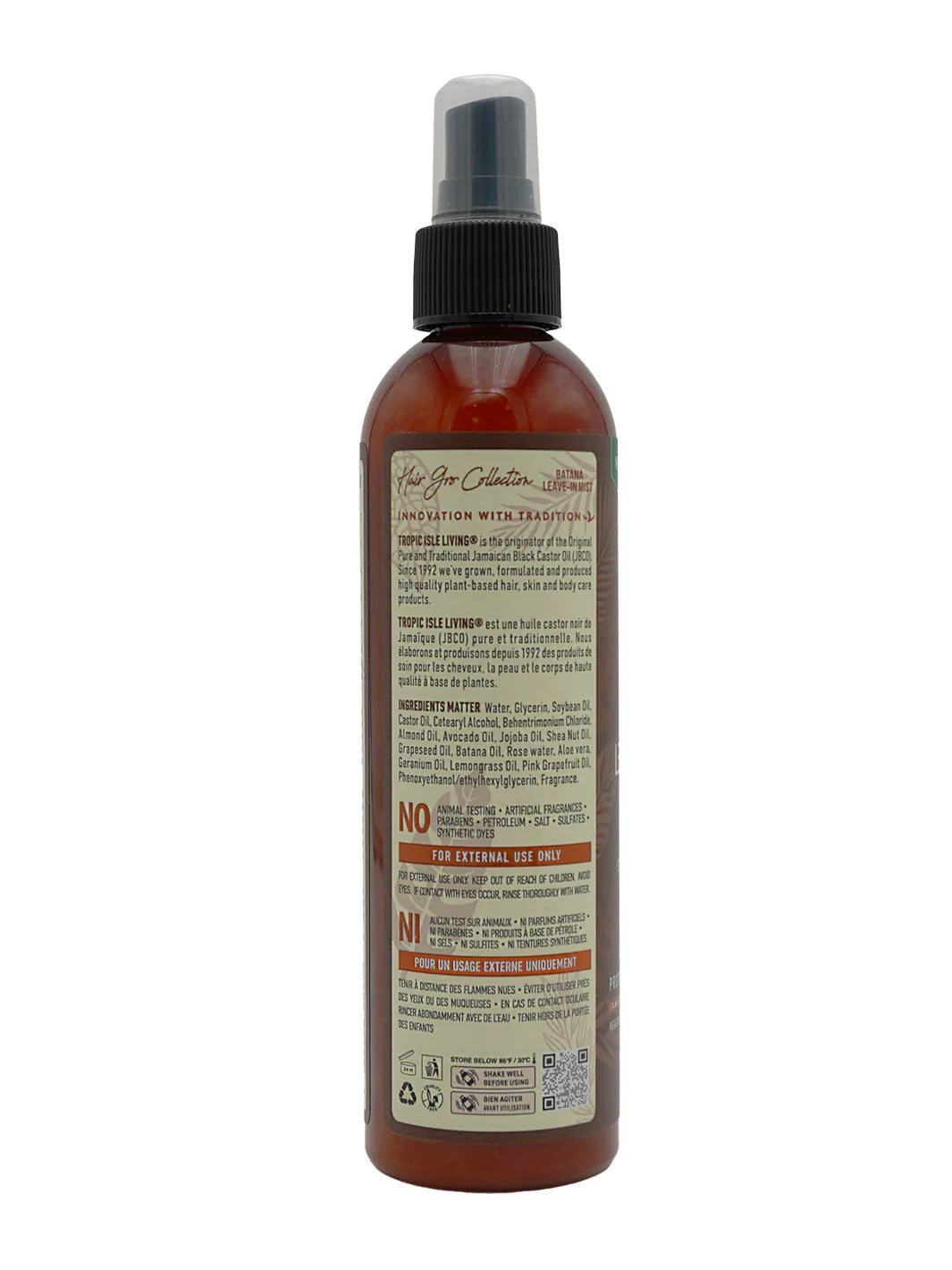 Tropical Isle Hair Gro Batana Leave In Mist 8oz